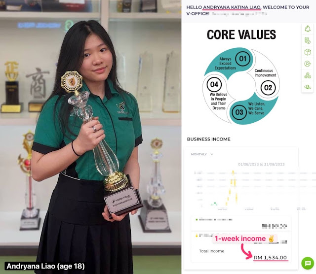 How an 18-year old girl earned RM1,500 in just 1-week in VKids Trend