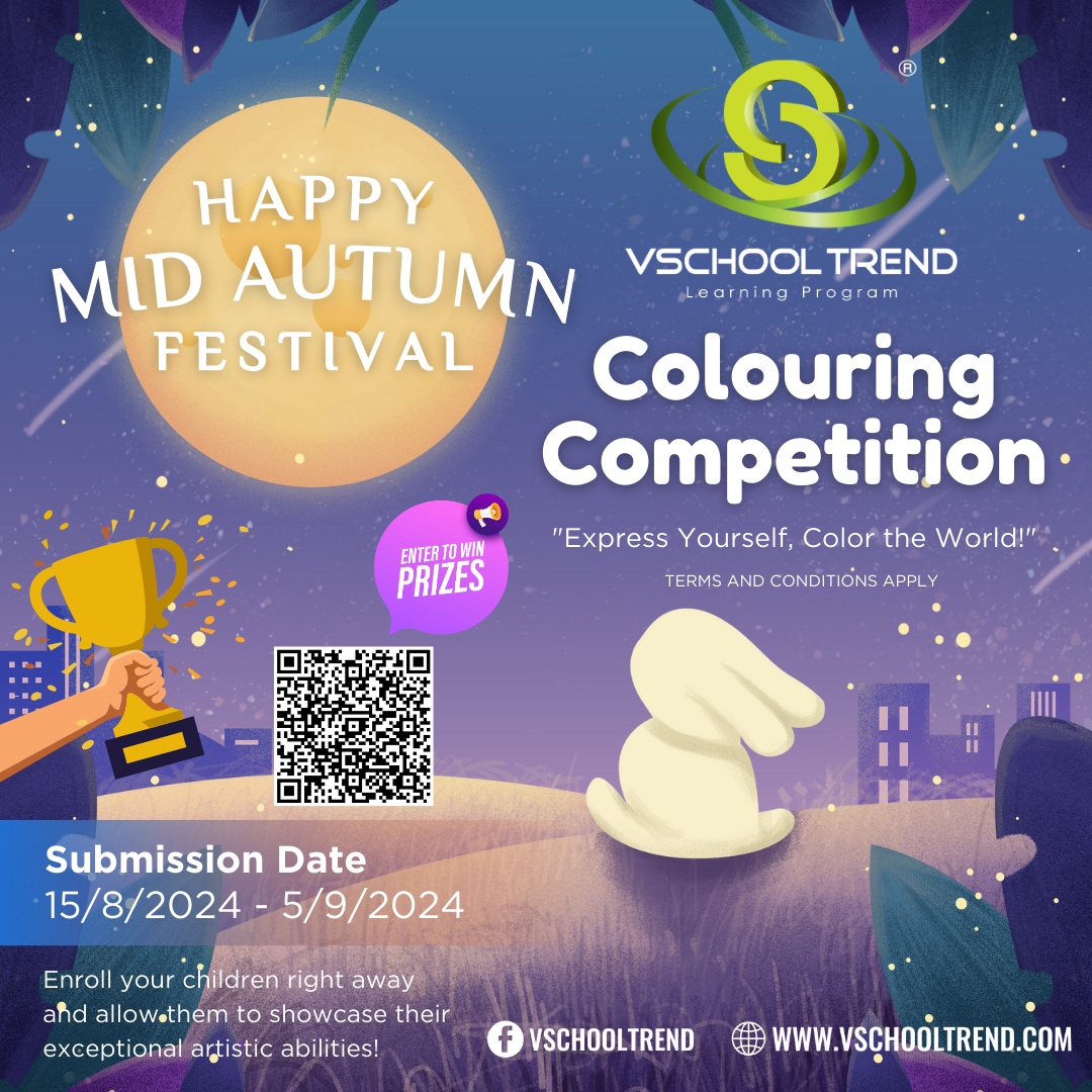 VSchool Trend Mid-Autumn Festival Colouring Competition (August 2024)