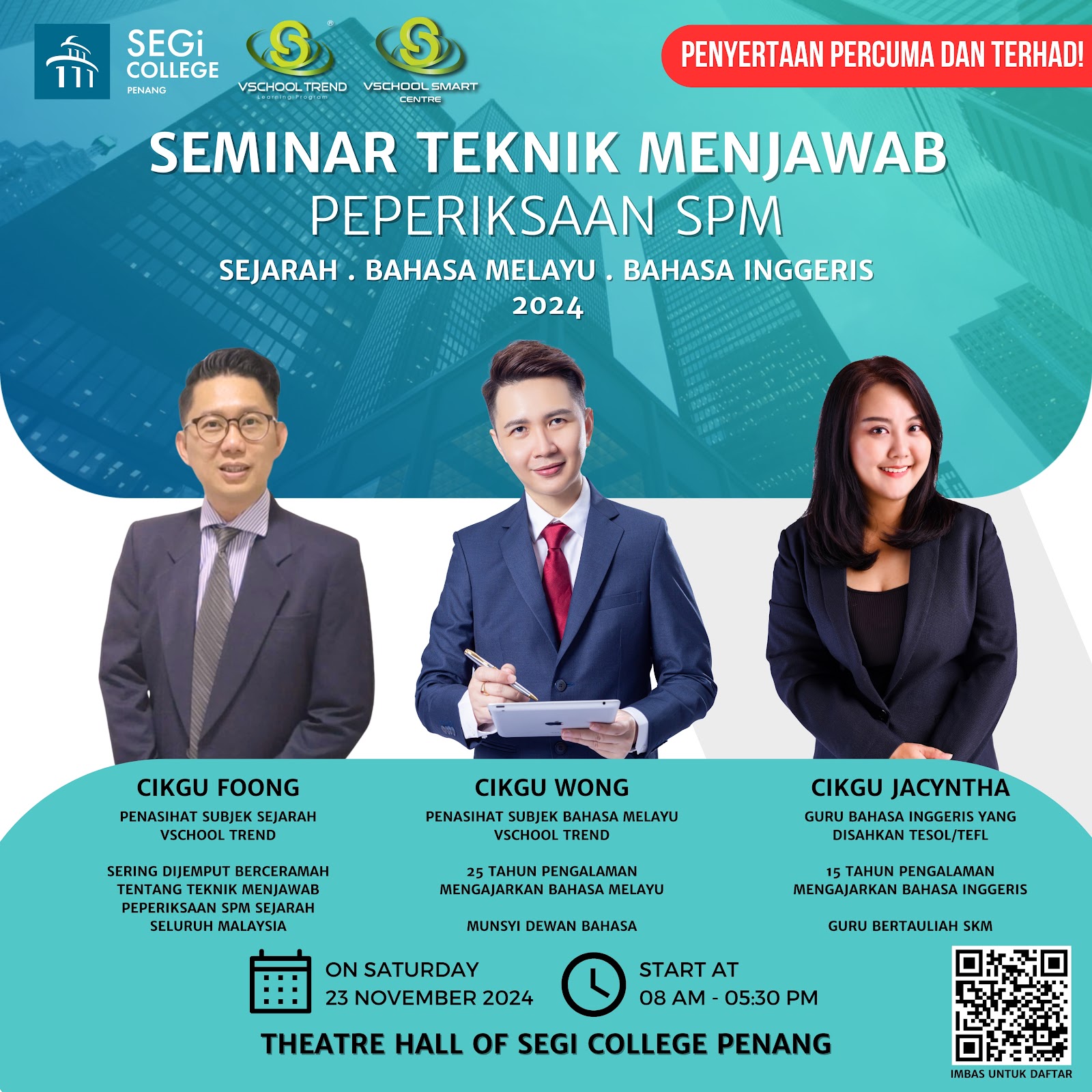 SPM Exam Techniques Seminar at SEGi College Penang (FREE Registration)