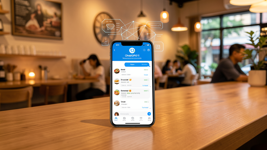 AI ordering via ChatGPT restaurant smartphone