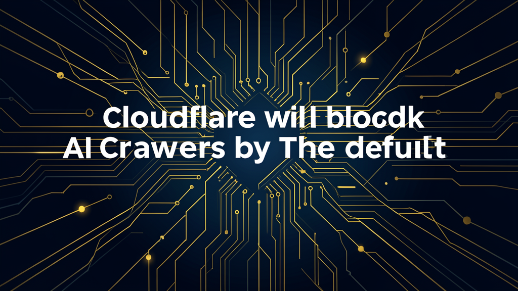 Cloudflare will now block AI crawlers by default | The Verge