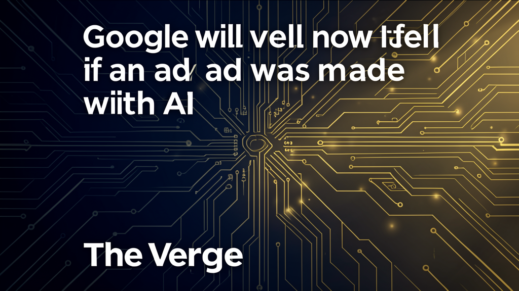 Google will now tell you if an ad was made with AI | The Verge