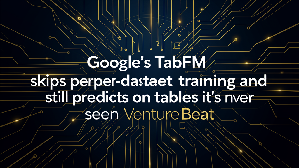 Google’s TabFM skips per-dataset training and still predicts on tables it’s never seen | VentureBeat