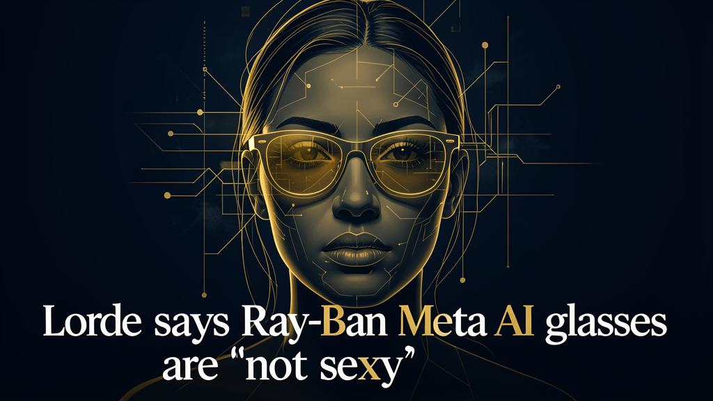 Lorde says Ray-Ban Meta AI glasses are ‘not sexy’ | The Verge