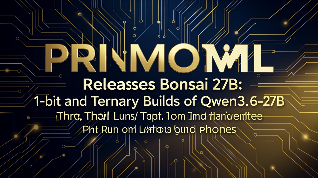 Bonsai 27B: Run a 27B AI Model Locally on Your Laptop or Phone