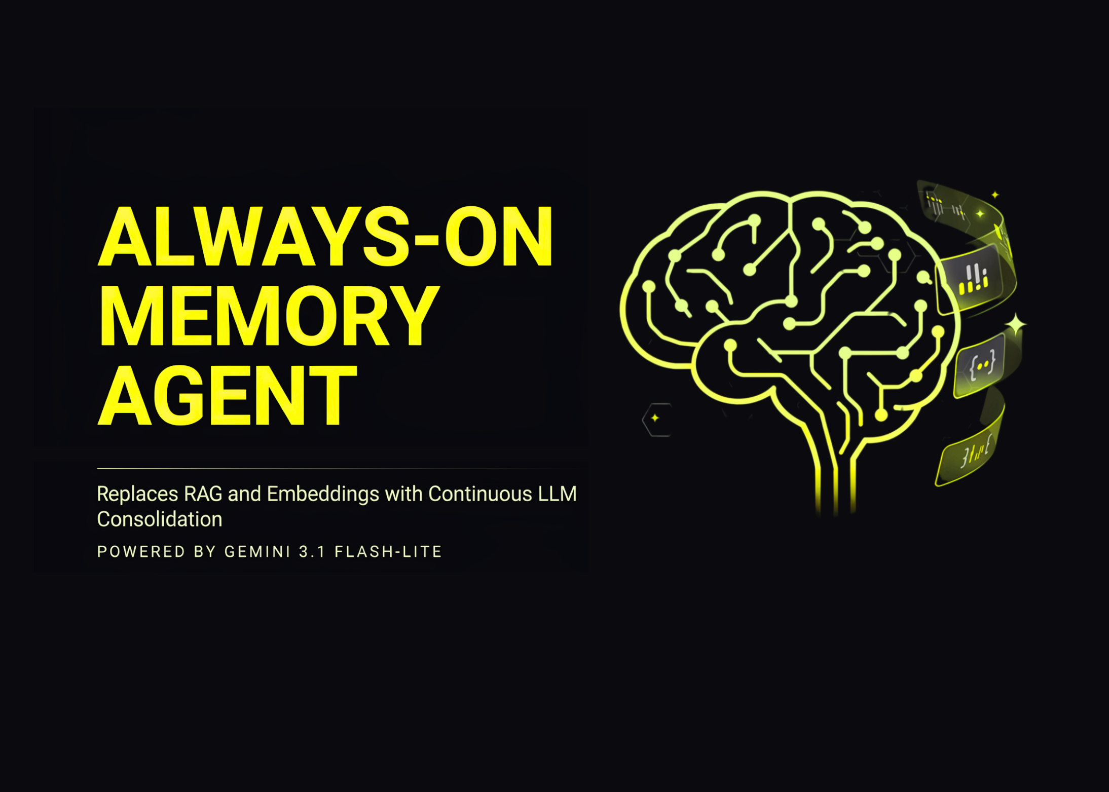 Google Cloud's Always-On Memory Agent Replaces RAG and Embeddings With Continuous LLM Consolidation on Gemini 3.1 Flash-Lite - MarkTechPost — featured image