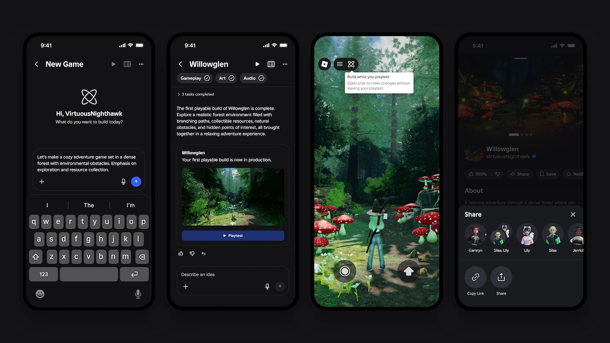 Roblox launches an AI-powered game-creation feature in its mobile app | TechCrunch — featured image. Image via techcrunch.com