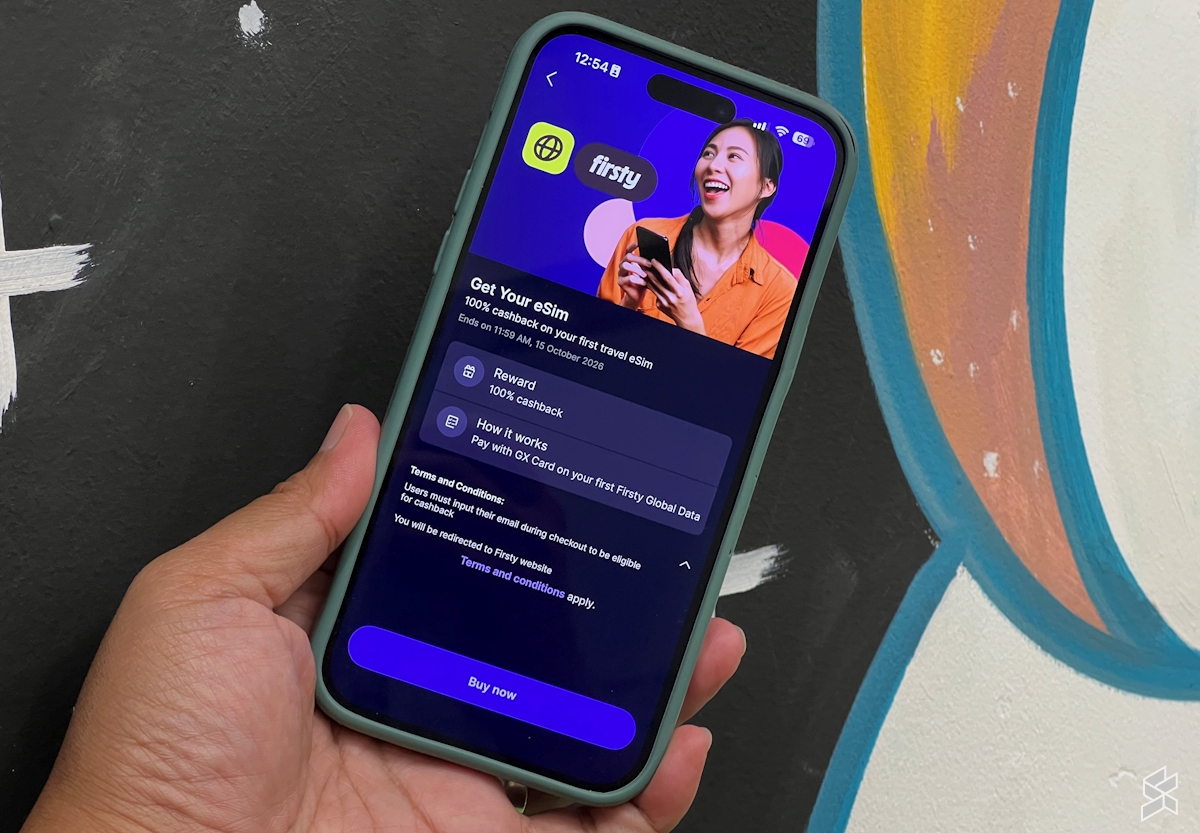 You can now buy Firsty travel eSIM through GXBank app: Here’s how - SoyaCincau — featured image